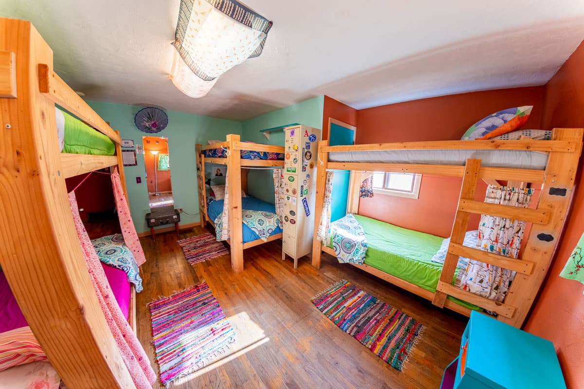 The Wanderlust Hostel dorm room
