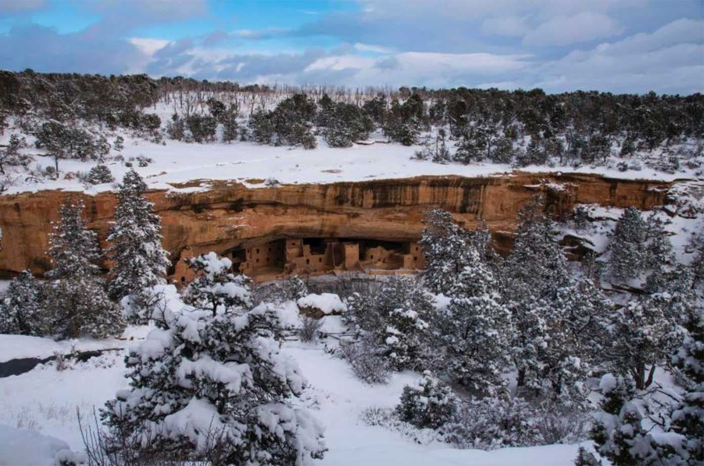 cliff dwellings in Mesa Verde National Park
