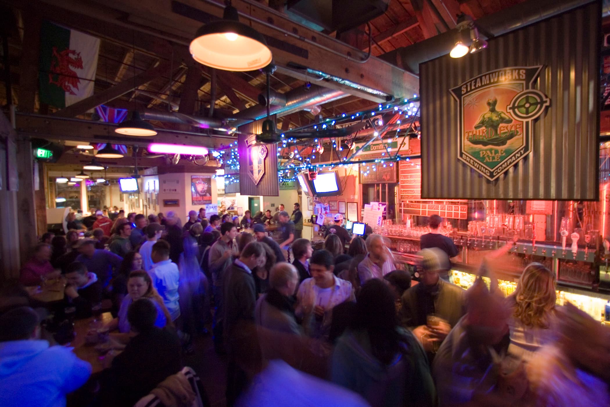 it's always a bustling and fun environment at steamworks! photo