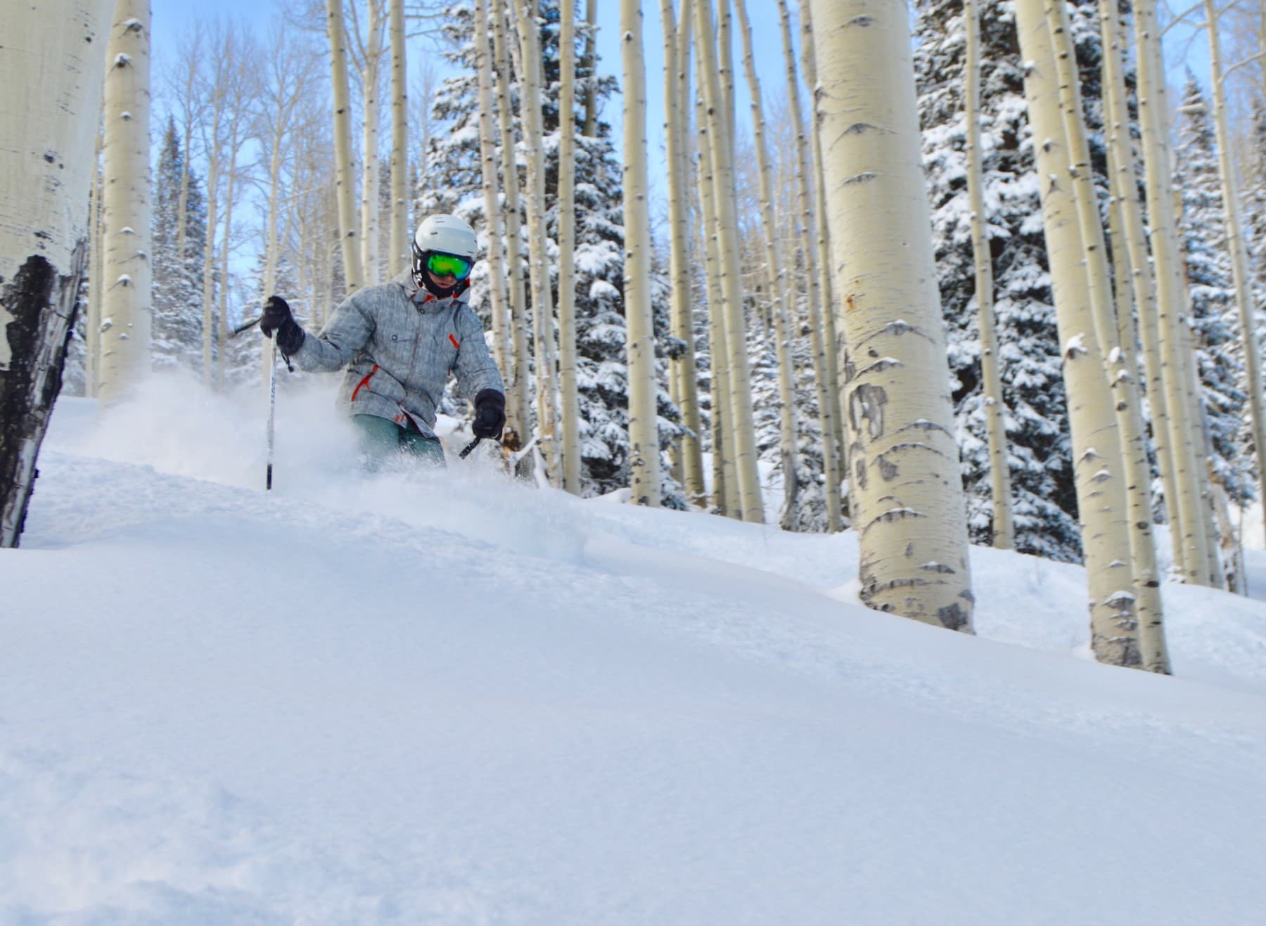 glade skiing at powderhorn is some of the best in the state! photo