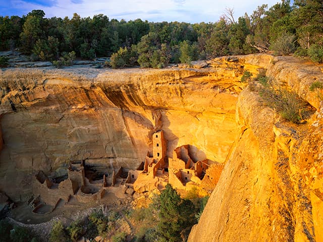 cliff dwelling in mesa verde national park photo
