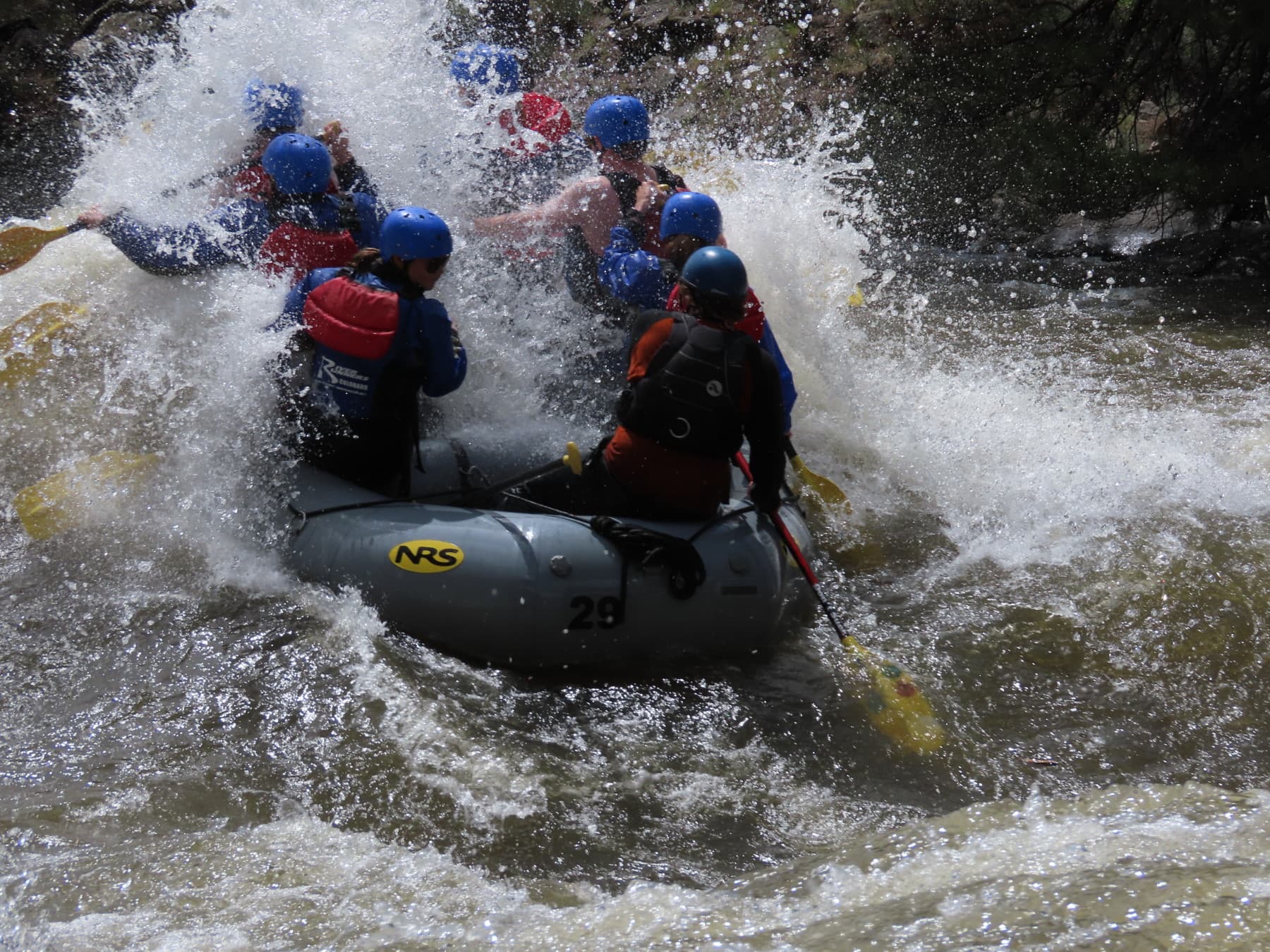 high water is in june! staircase rapid in browns canyon national monument. photo 4
