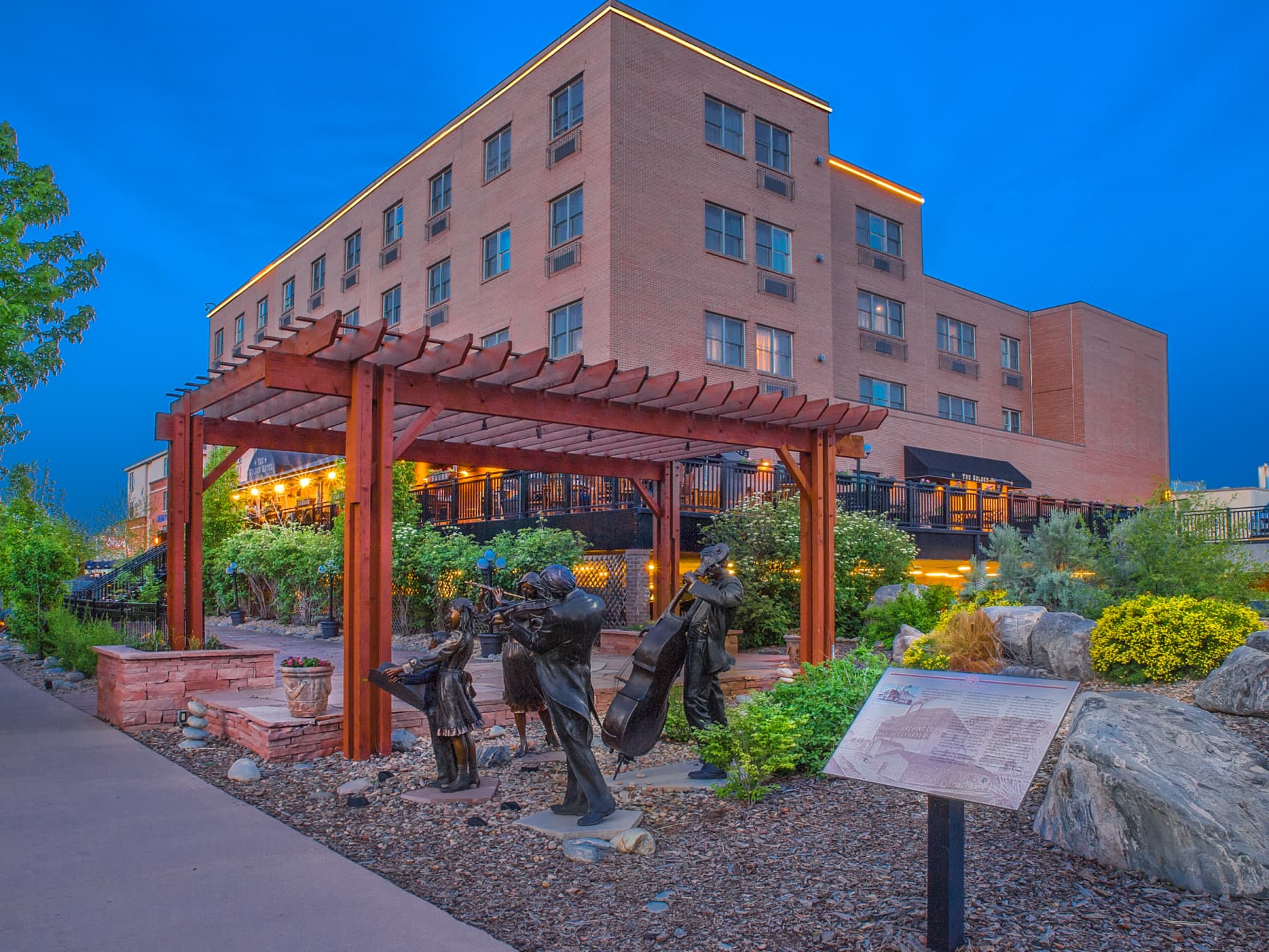 the golden hotel with outdoor meeting space overlooking clear creek photo 10