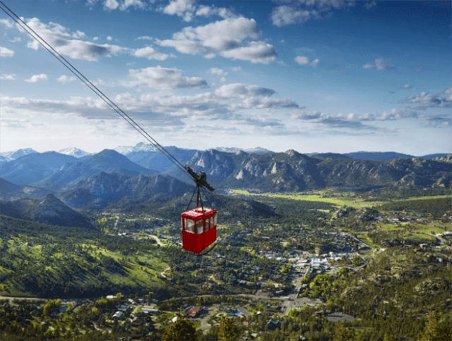 aerial tramway in estes park photo