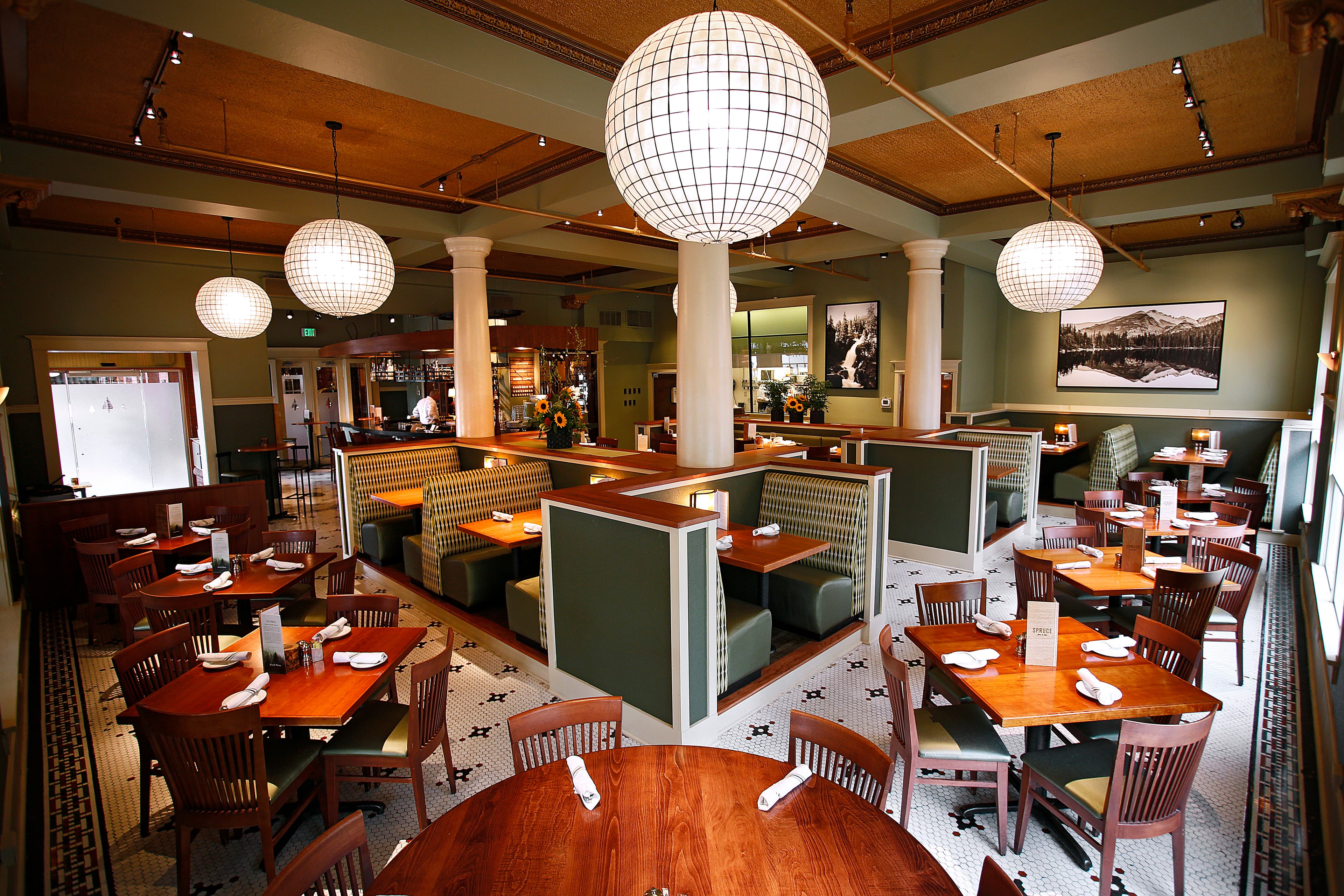 spruce farm & fish photo