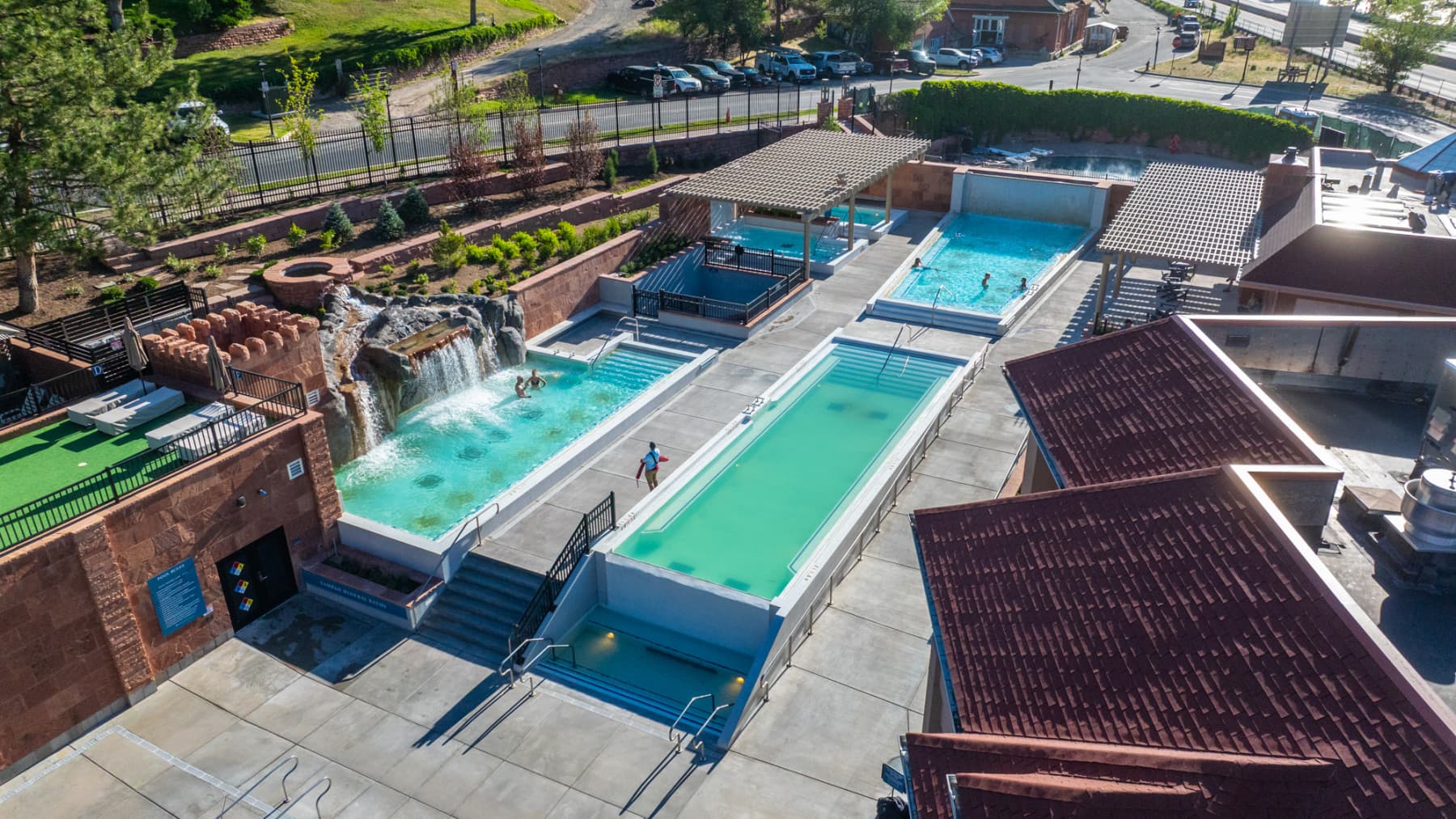 view of the yampah mineral baths at the glenwood hot springs resort. photo 16