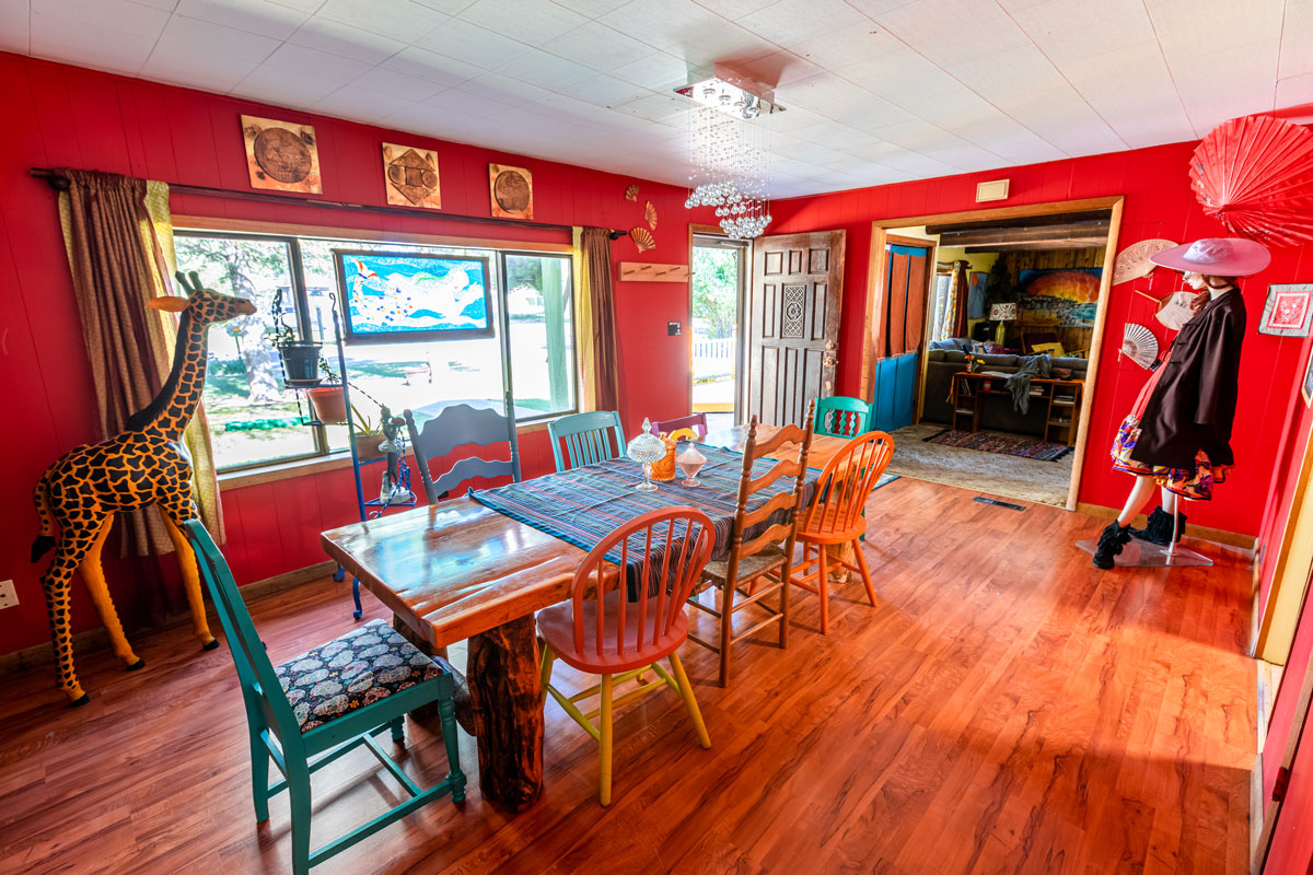 The Wanderlust Hostel dining room