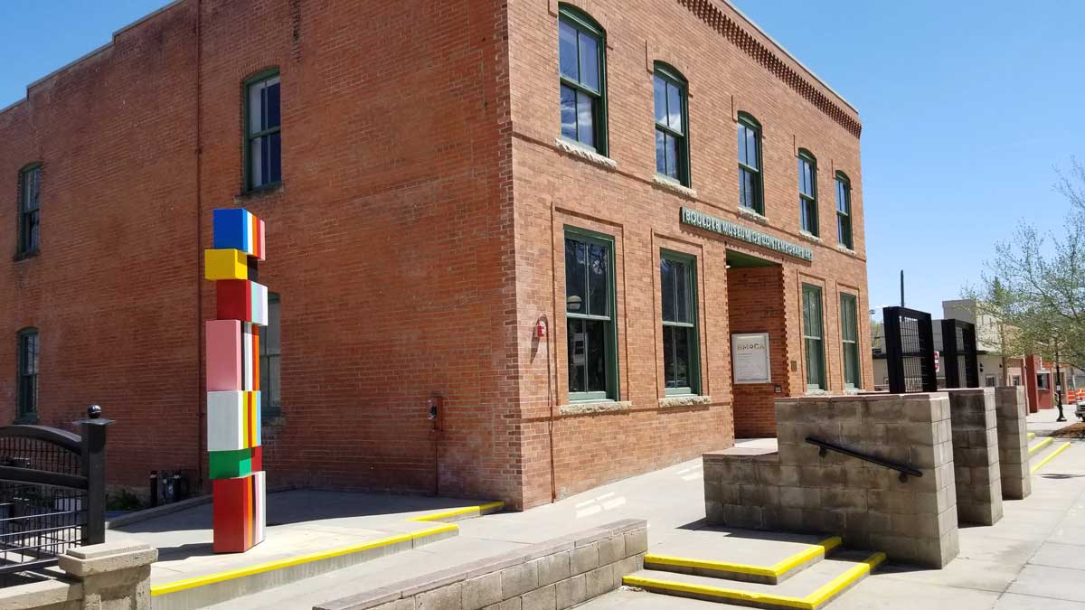 Brick exterior of Boulder Museum of Contemporary Art
