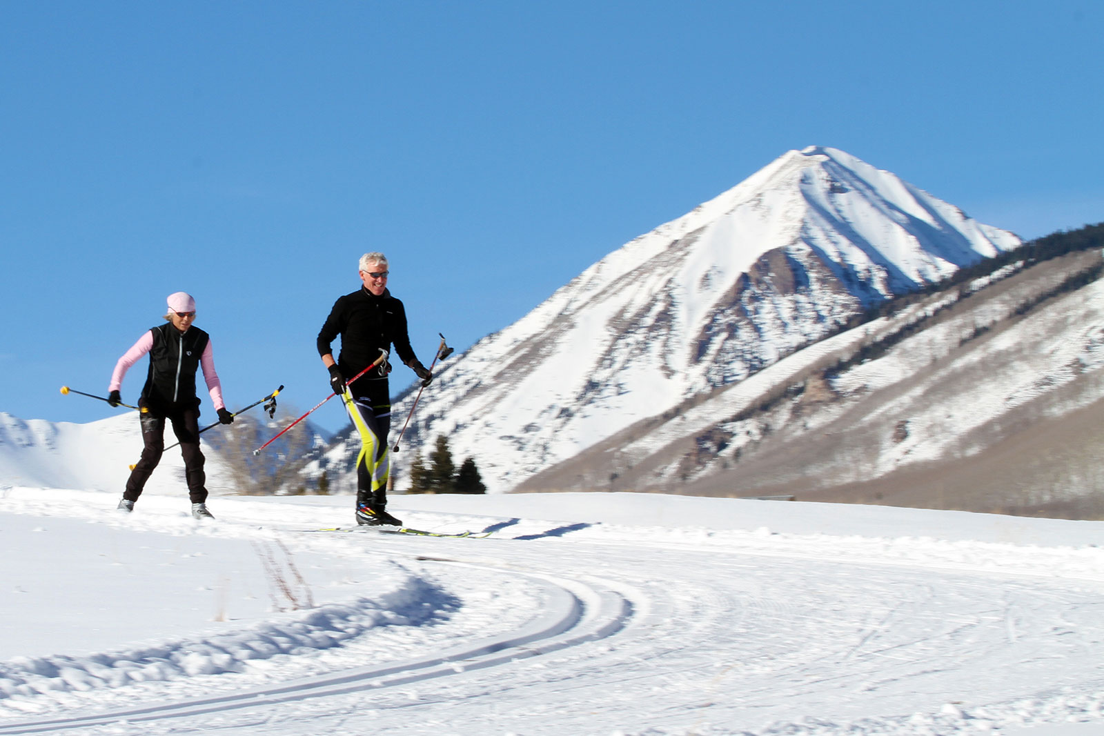 Cross-country skiing at Crested Butte Nordic Center