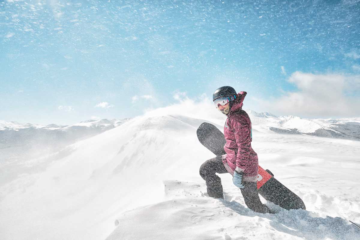 Snowboarding in Colorado