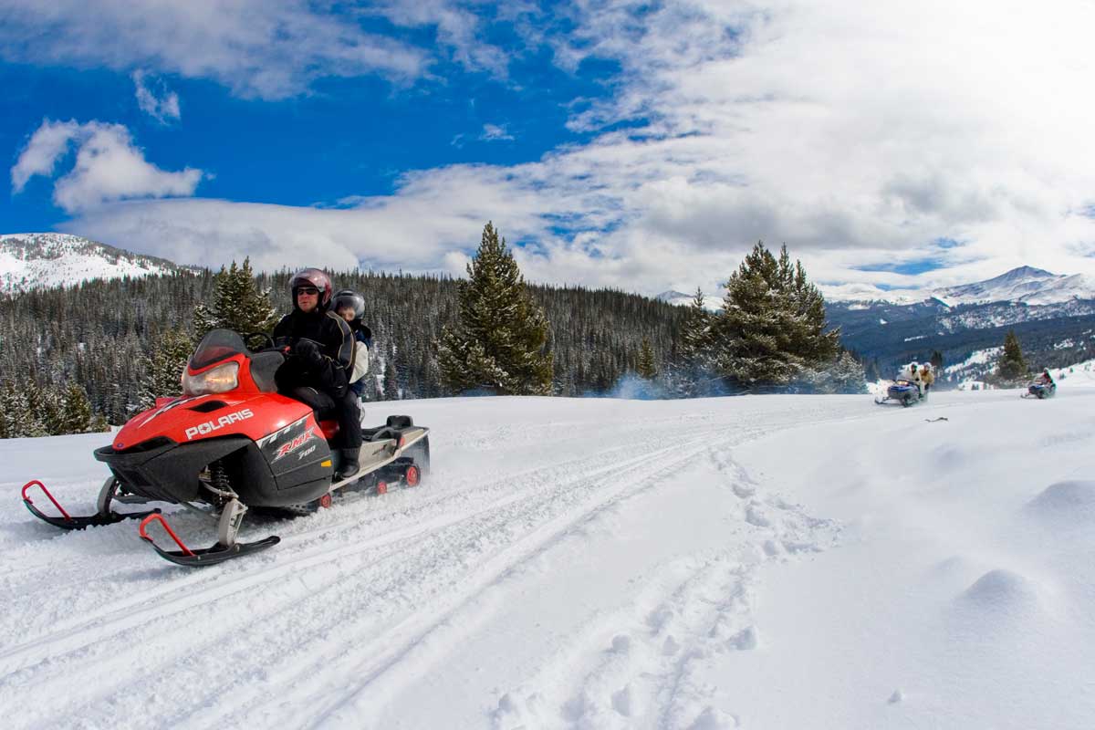 Snowmobiling in Colorado