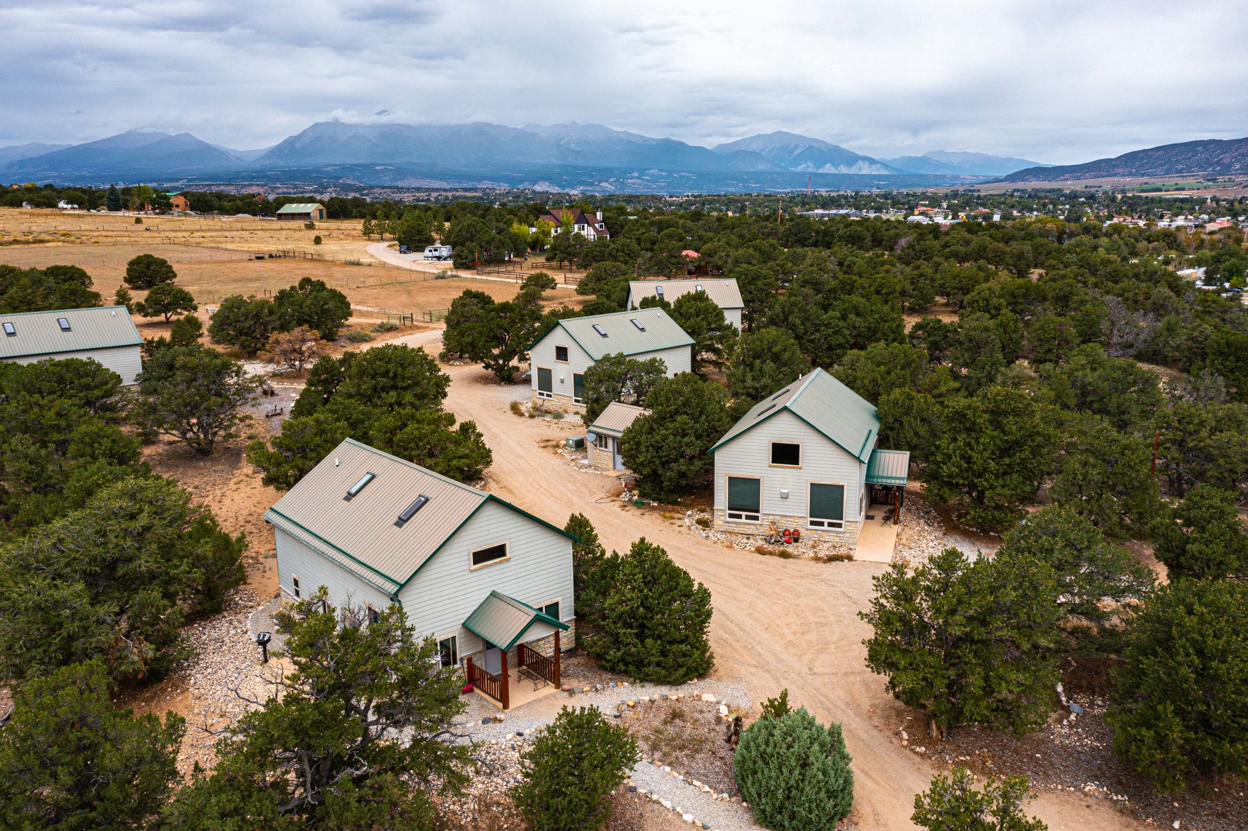 blue coyote ranch is a 33-acre ranch located just 1.5 miles from downtown salida.  photo
