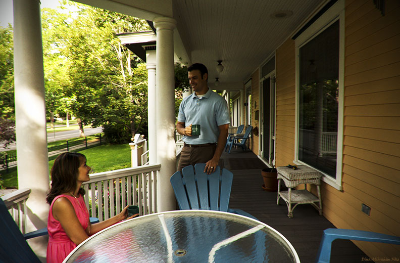coffee on the front porch photo