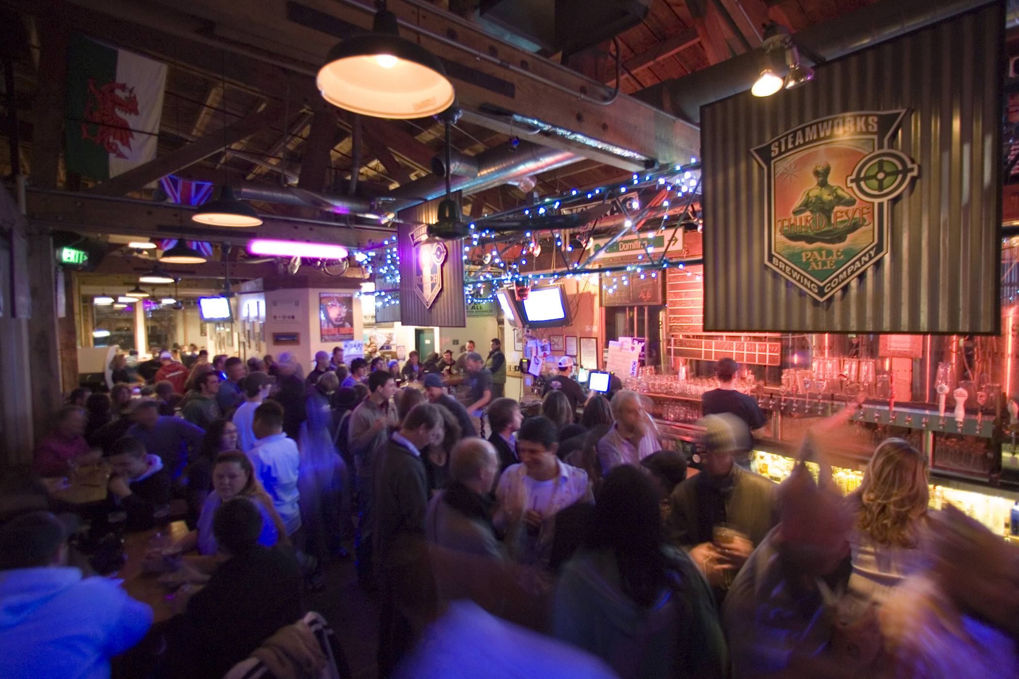 it's always a bustling and fun environment at steamworks! photo