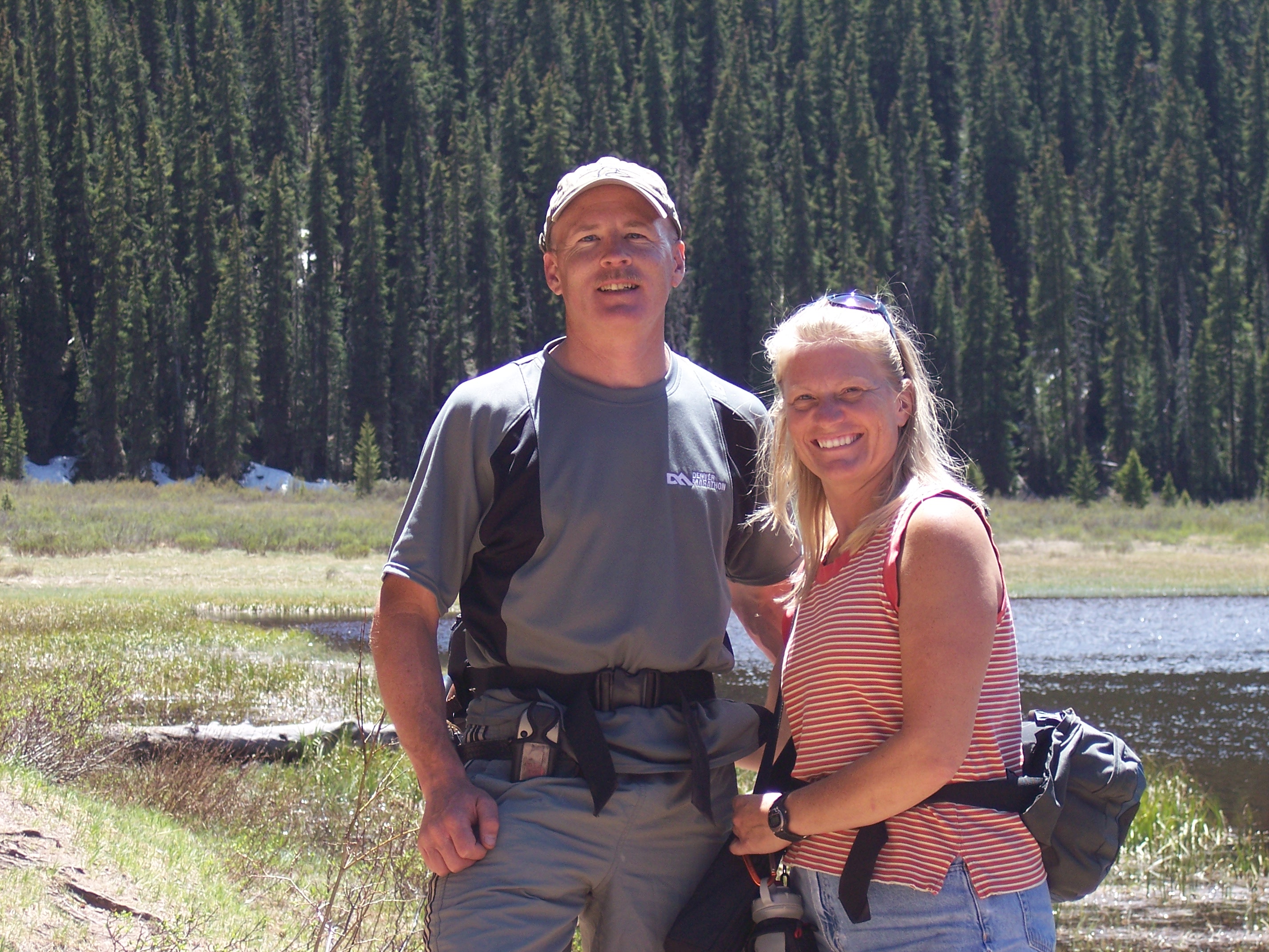 hiking in the gore range, lower boulder lake photo