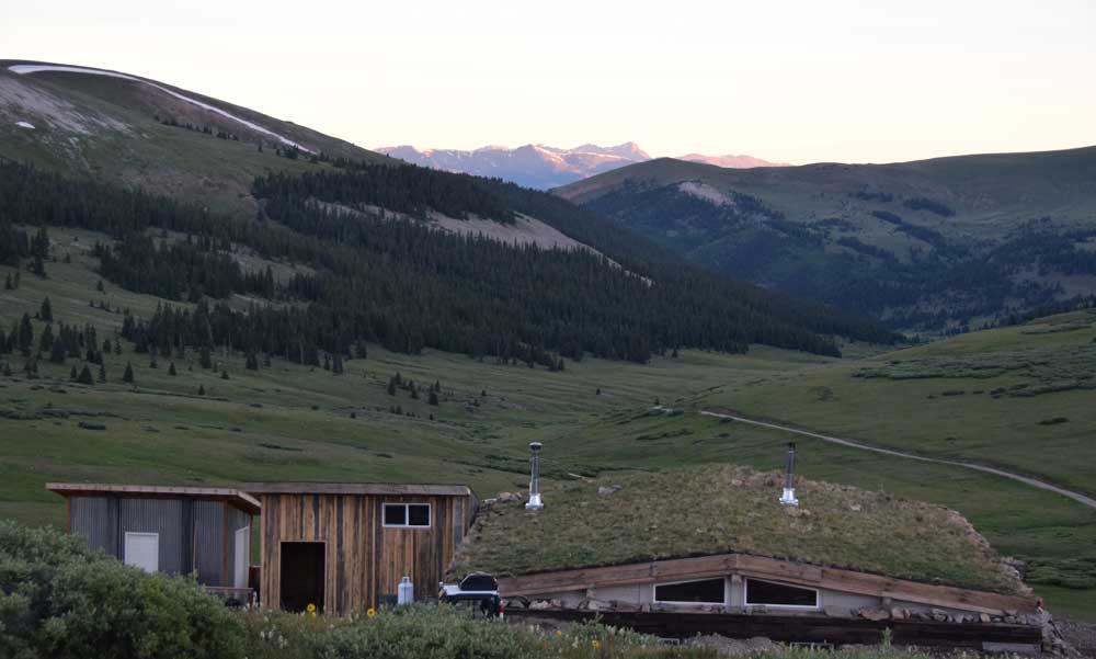the hut in the summer photo