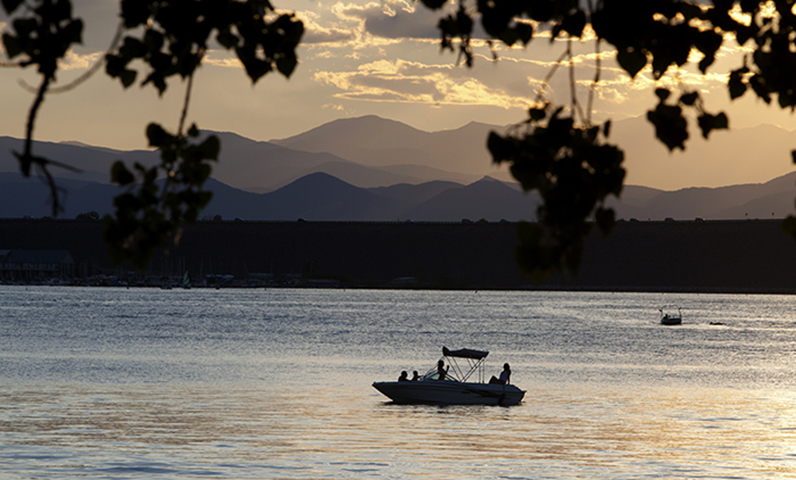 cherry creek state park-boat photo