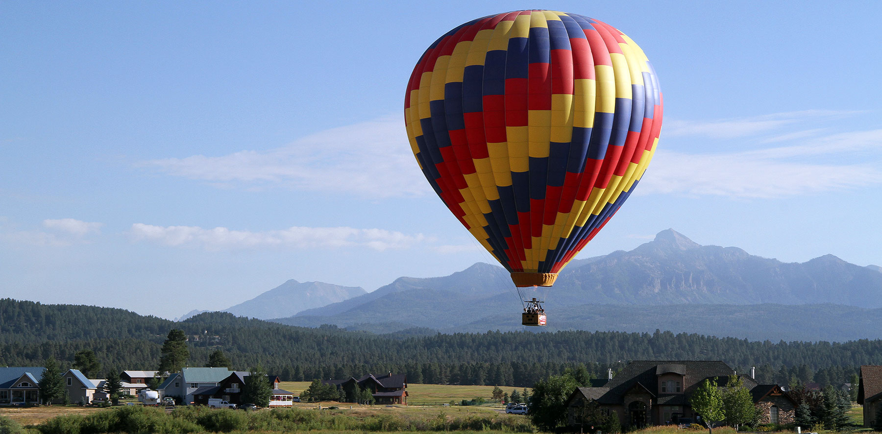 floating around the mountains photo