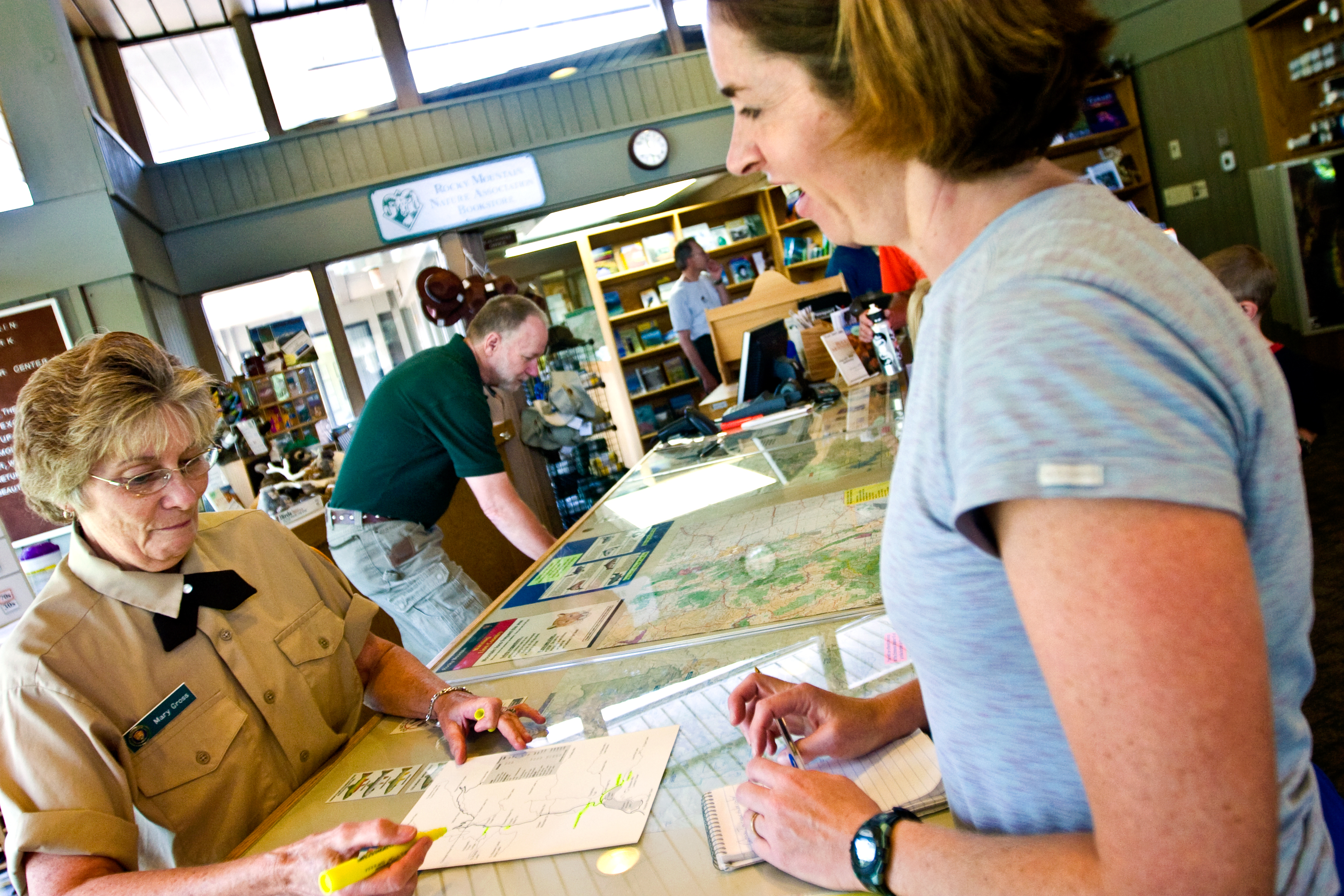 kawuneeche visitor center in rocky mountain national park photo