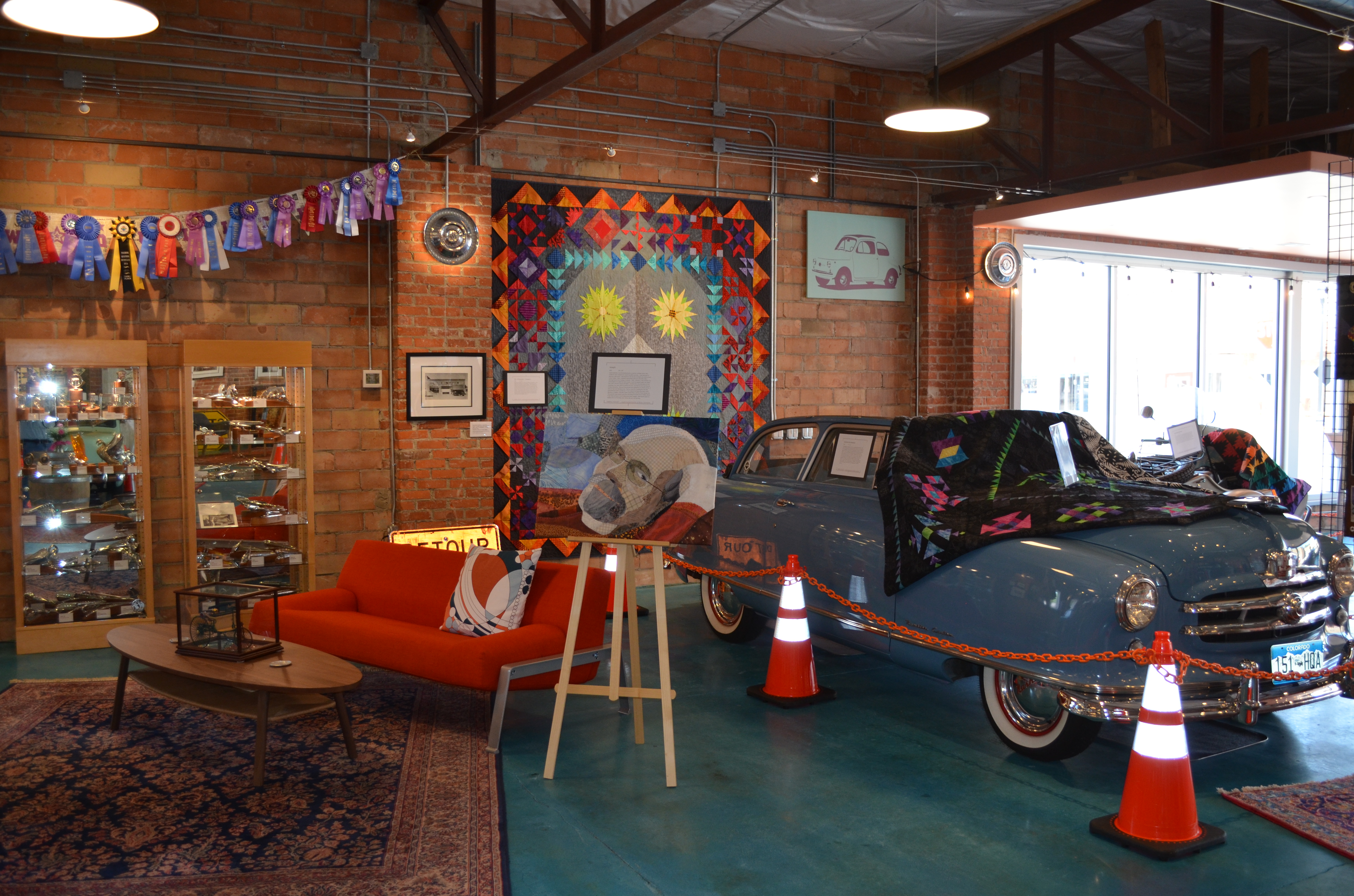 the orphanage during quilt exhibition. photo