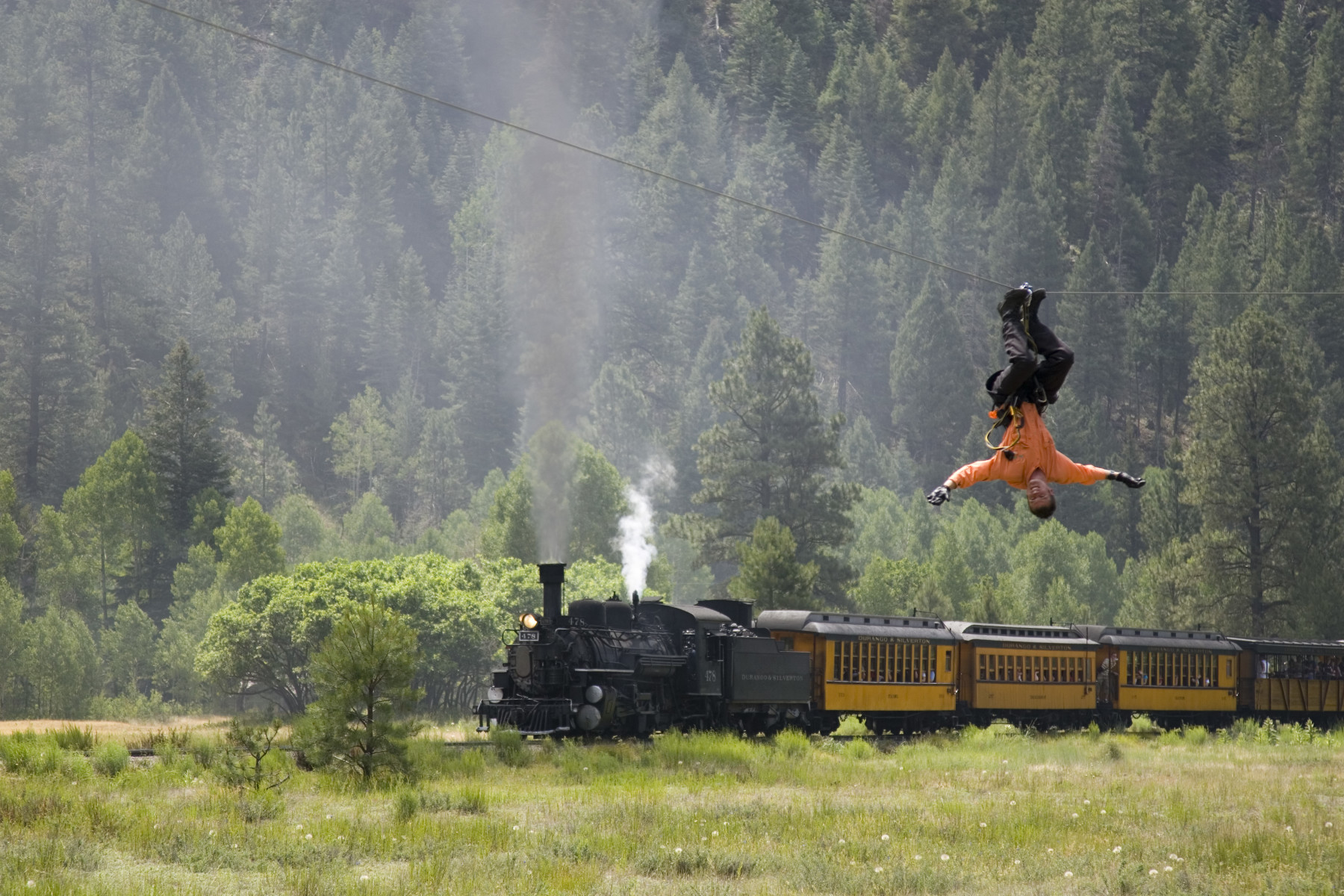 ride the durango train and zip line, all in one day! photo
