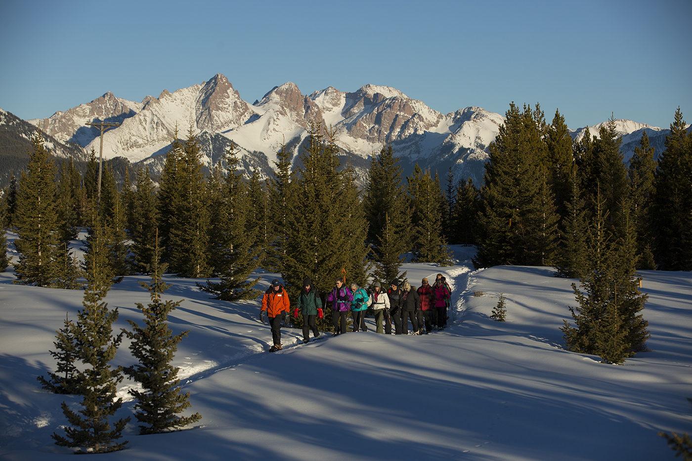 take one of our guided alpenglow snowshoe tours, available all winter long. photo 6