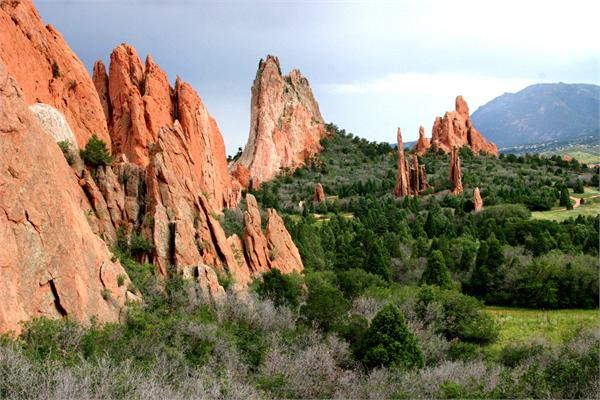 central garden looking south toward cheyenne mountain photo 2