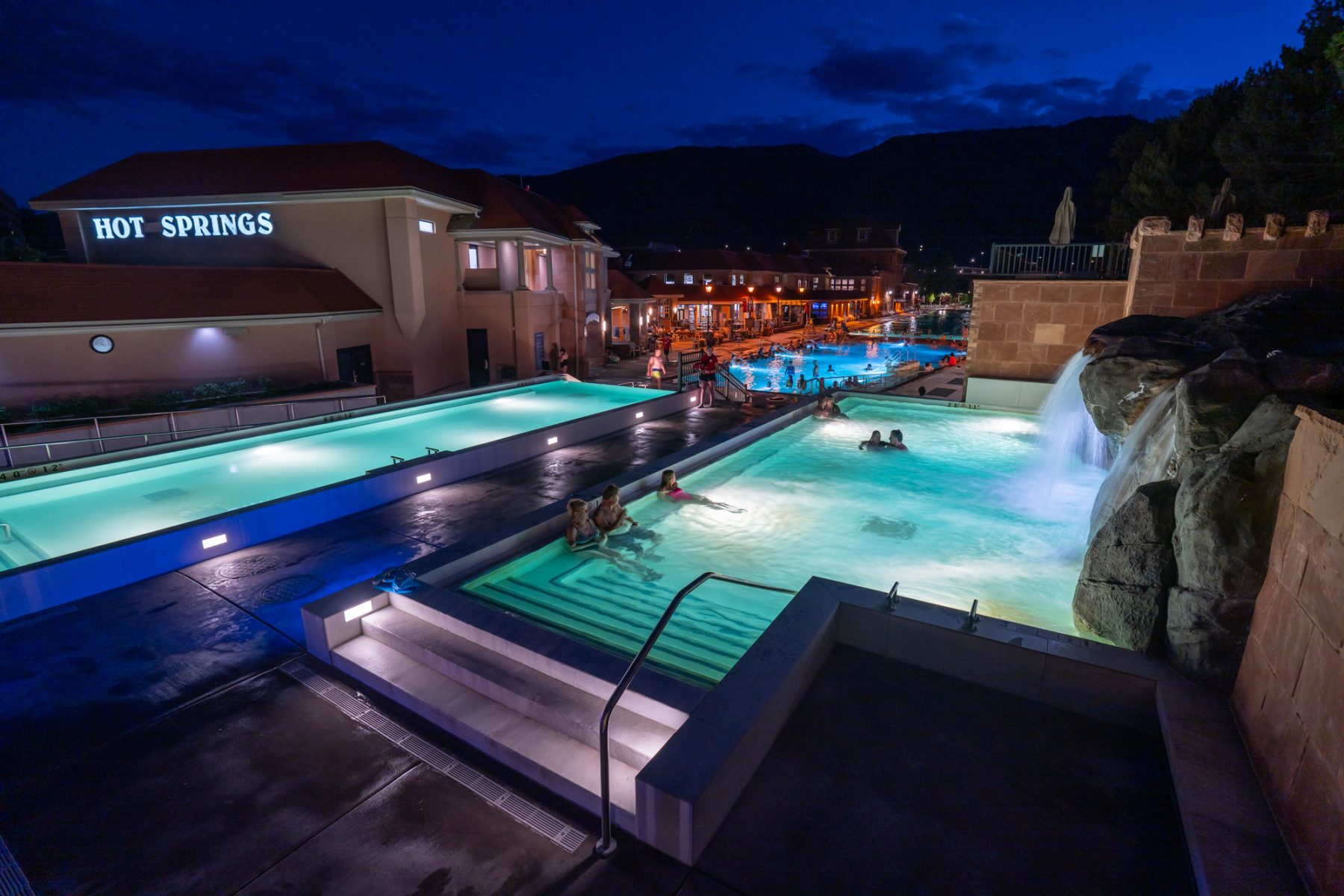 view of the yampah mineral baths at the glenwood hot springs resort photo 11