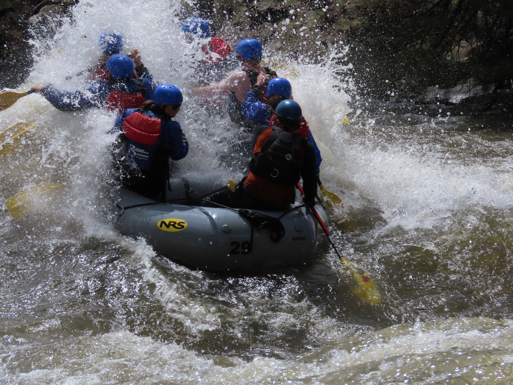 high water is in june! staircase rapid in browns canyon national monument. photo 4