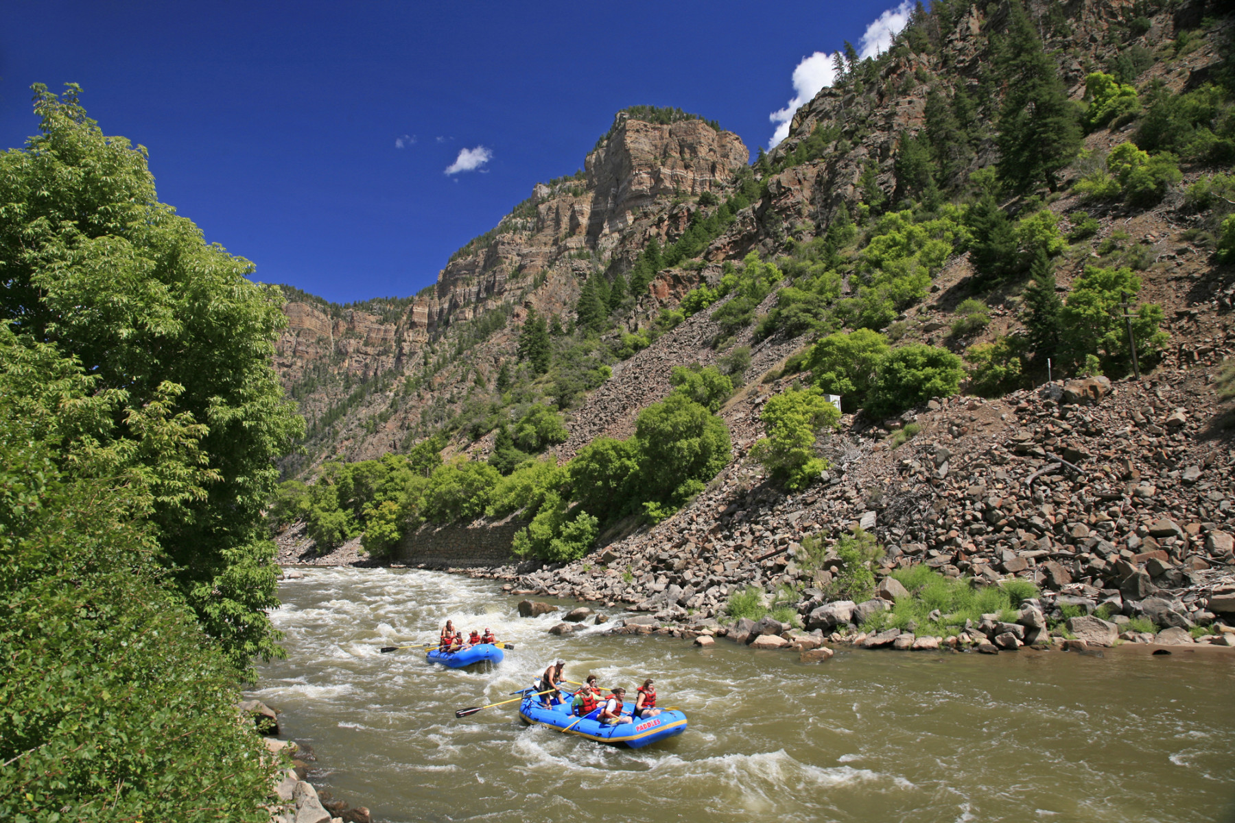 rafting the colorado river photo