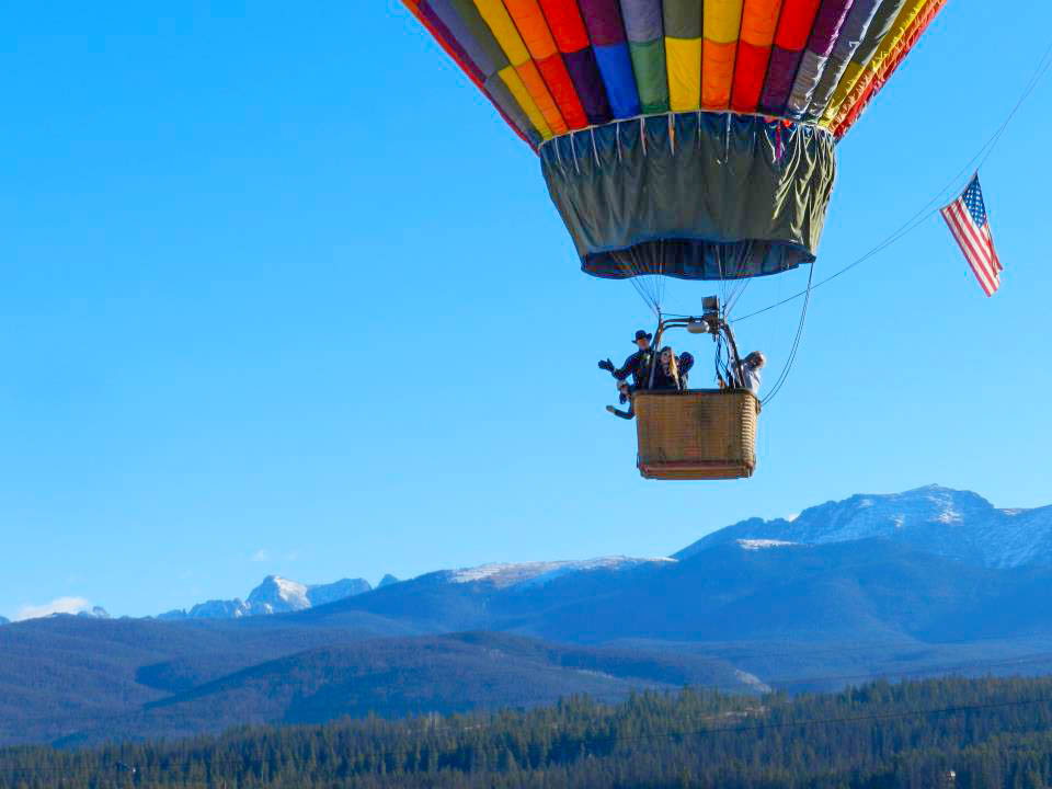 colorado ballooning in winter park provides amaizing views of the continental divide. photo 4