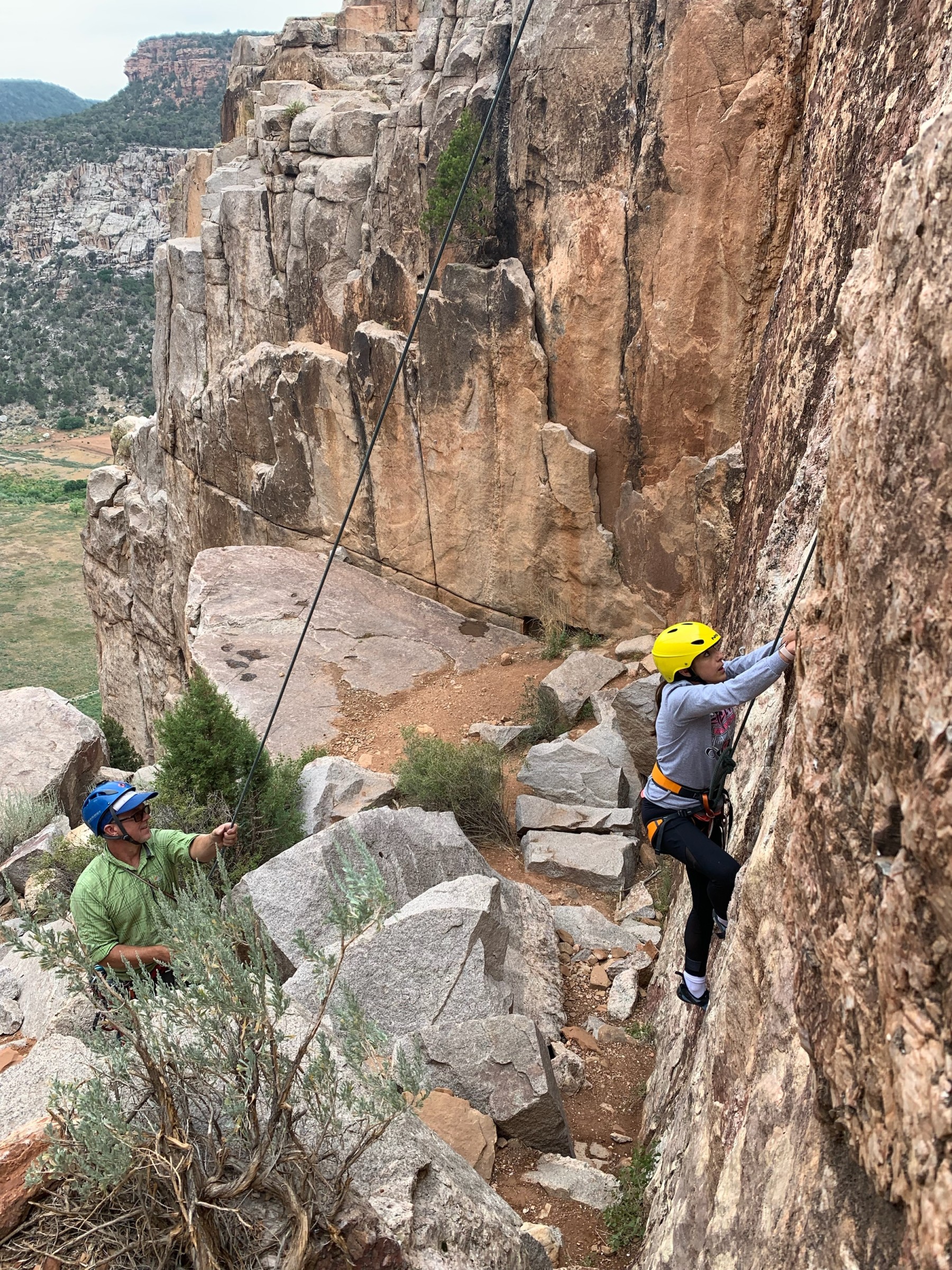 guided rock climbing trip in unaweep canyon photo