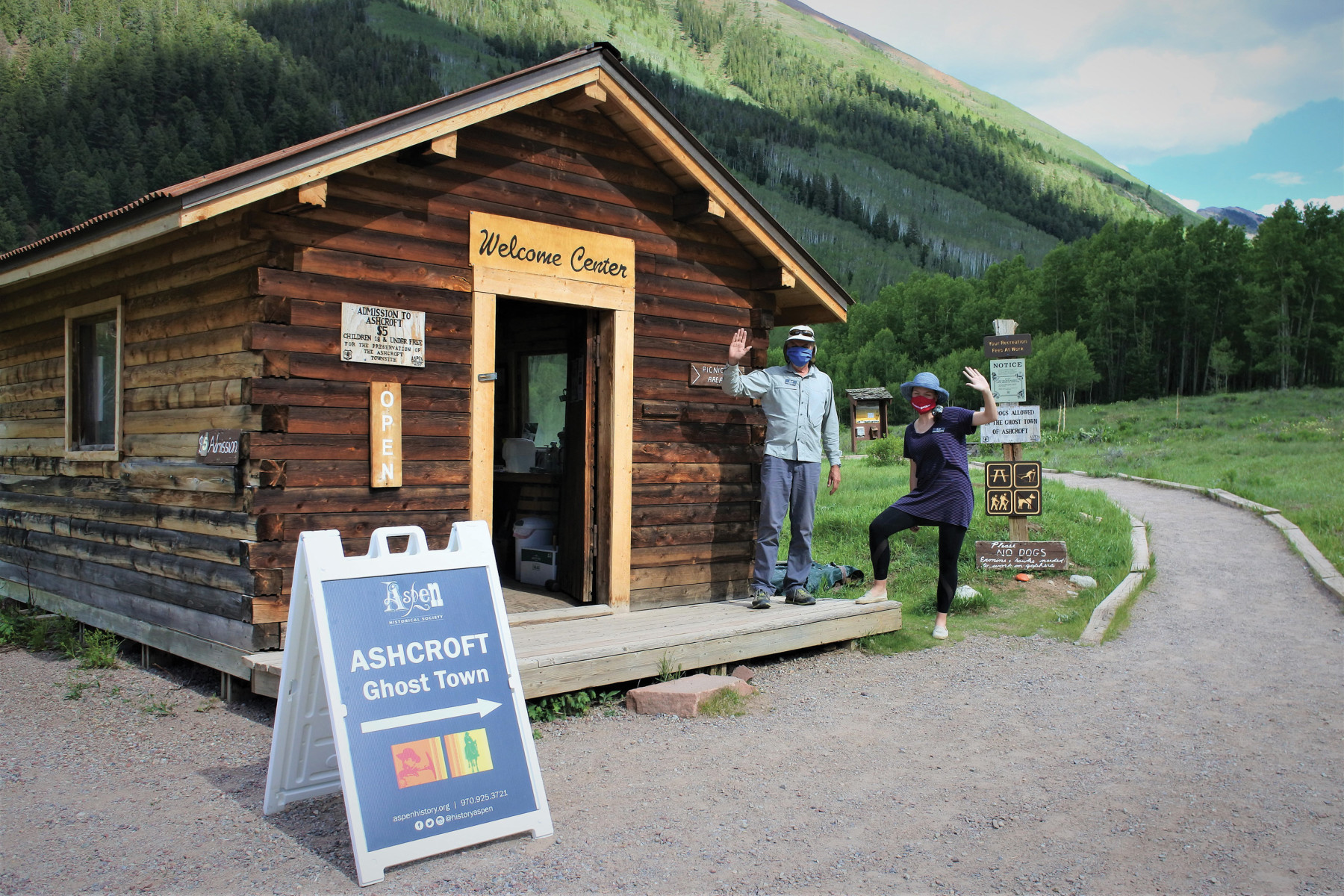 entrance to ashcroft ghost town, summer 2020 photo 9